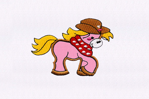 Cowboy Horse Embroidery Design Review for Small Business Merch
