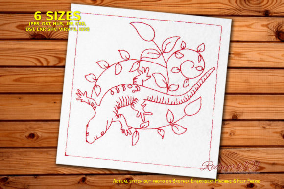 Gekkota Lizard Redwork Review