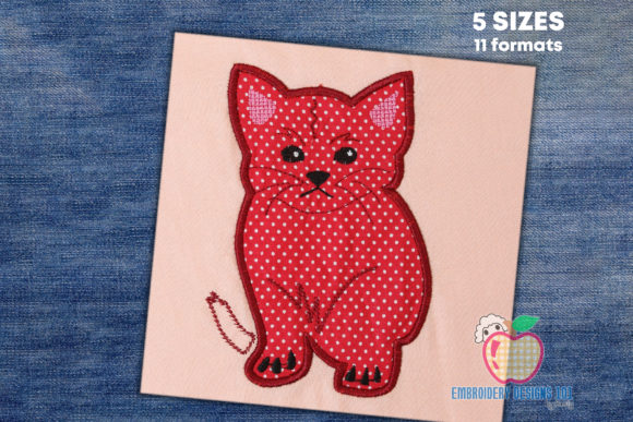 Review: Flufffy Kitten Sitting Applique for Holiday Crafts
