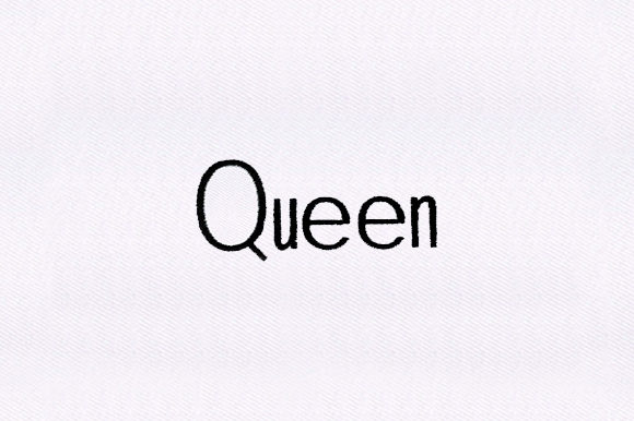 Reviewing Queen Text for Holiday Embroidery
